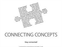 Tablet Screenshot of connectingconcepts.com